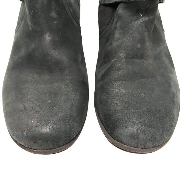 Cobb Hill New Balance Black Genuine Leather Suede Ankle Boots Booties Shoes 6 - Picture 6 of 15